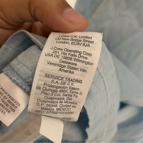 Madewell Denim Tie-Strap Button-Front Sundress in Morley Wash EUC Size -… - Picture 7 of 9